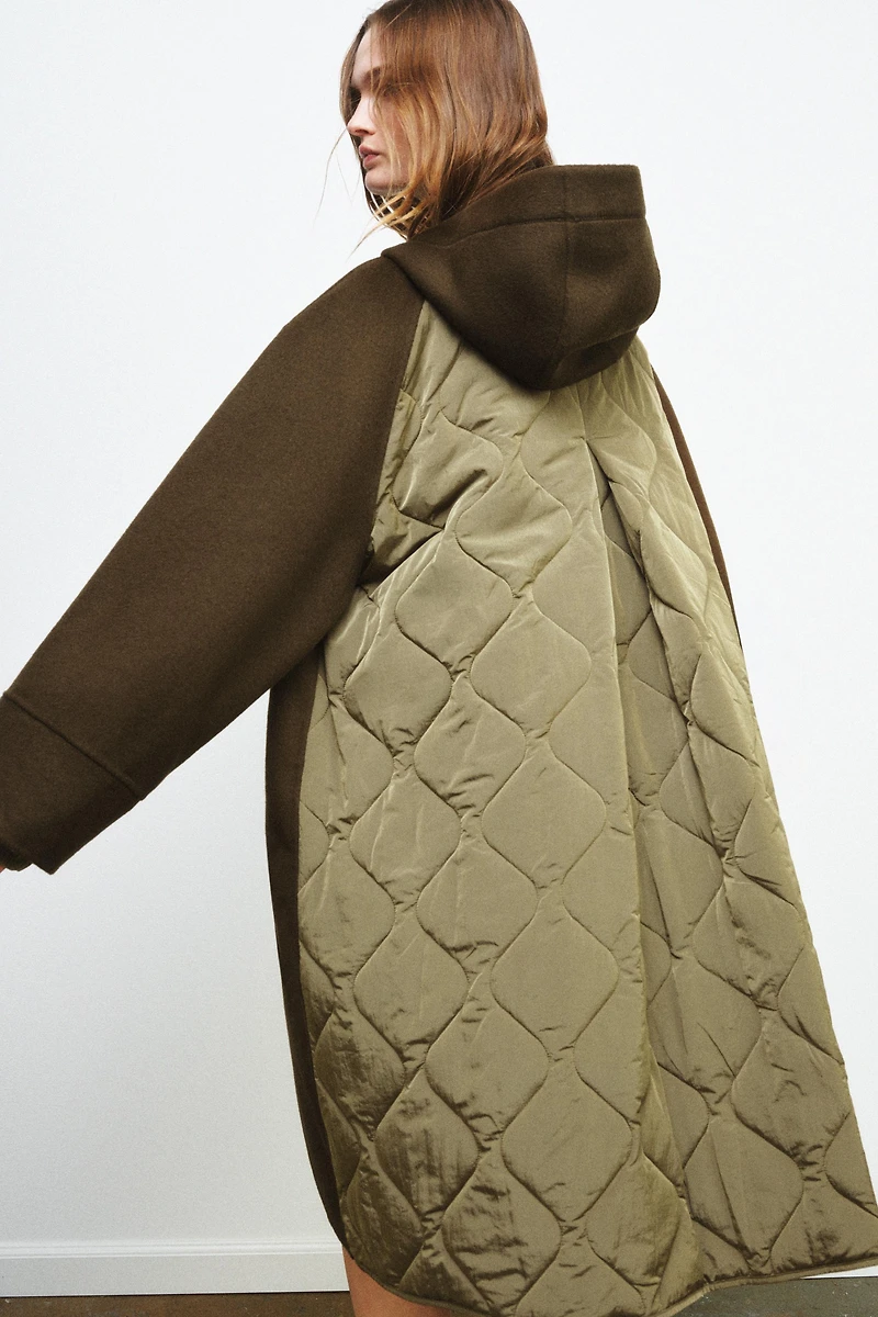 COMBINATION WOOL PARKA ZW COLLECTION LIMITED EDITION