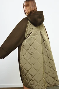 COMBINATION WOOL PARKA ZW COLLECTION LIMITED EDITION