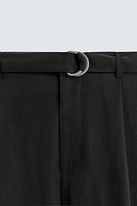 FLOWY BELTED PANTS