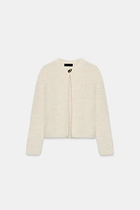 METALLIC THREAD CARDIGAN