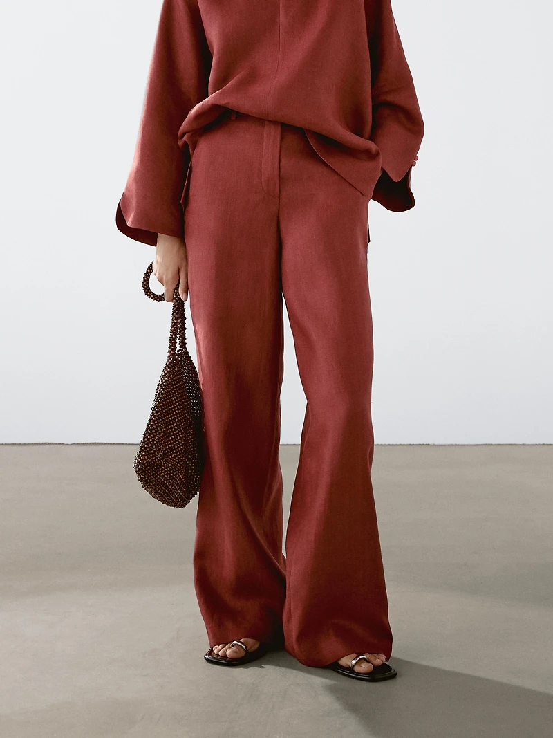 Pantalon fluide 100 % lin