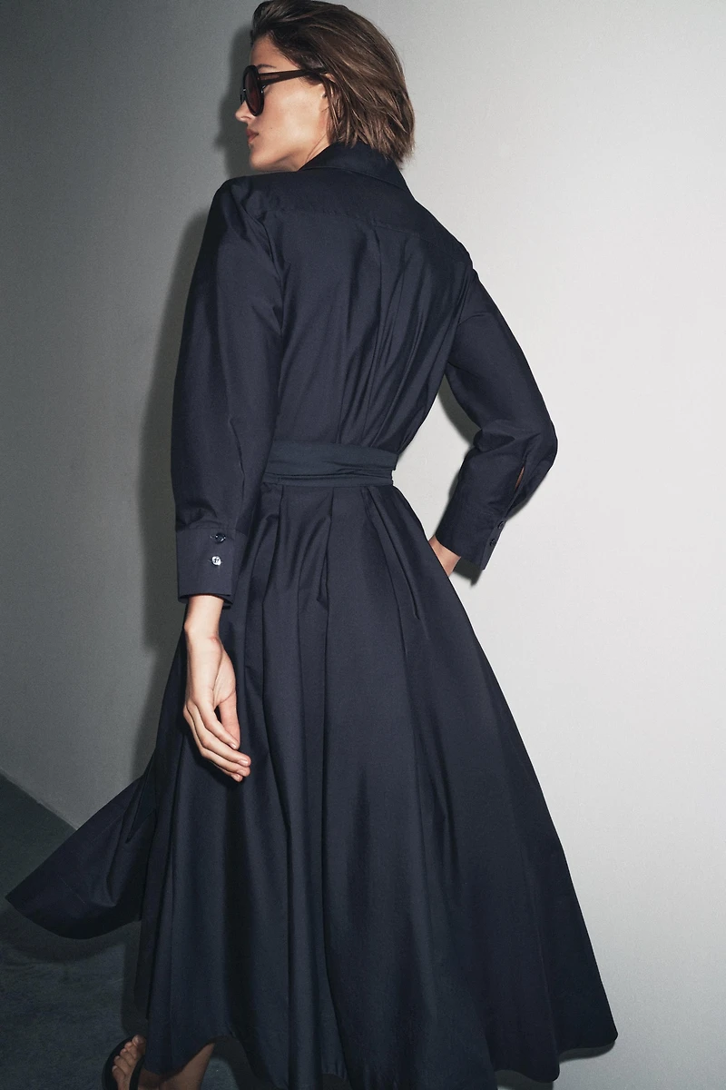 ROBE-CHEMISE EN POPELINE ZW COLLECTION