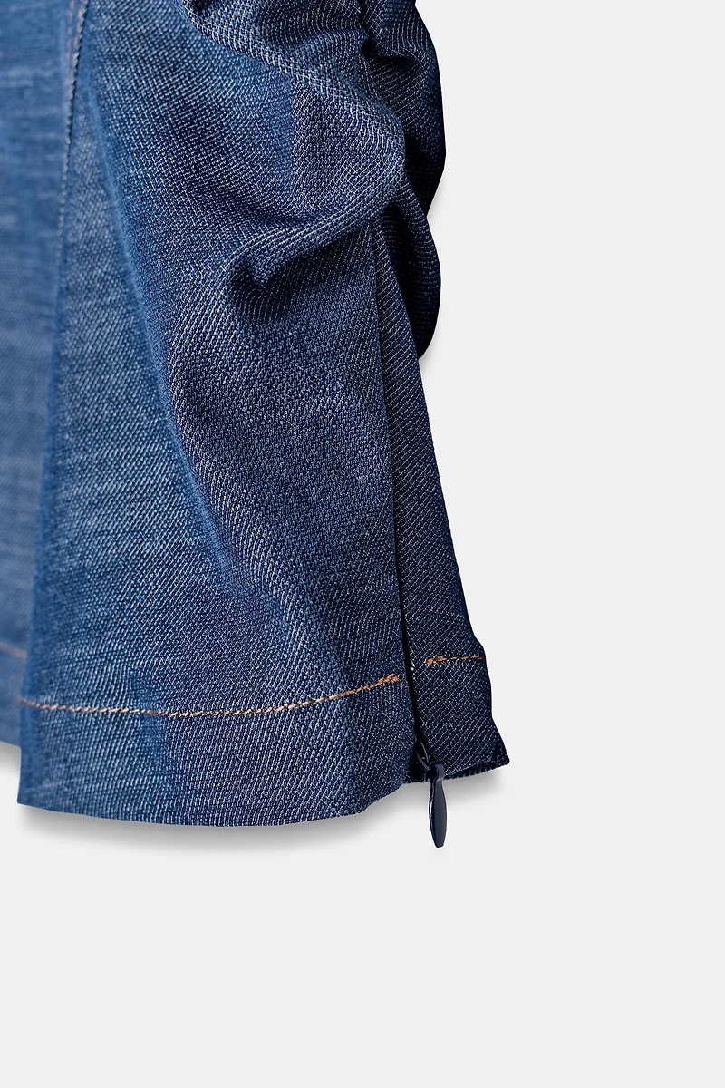 DRAPED FITTED SHIRT