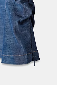 DRAPED FITTED SHIRT