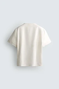 CHEMISE À COL TUNISIEN EN CHANVRE ET COTON