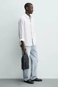 VERTICAL TEXTURED CROSSBODY BAG
