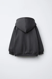 ZIP-UP HOODED SWEATSHIRT