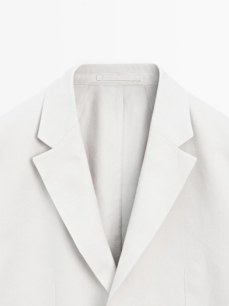 100% linen suit blazer