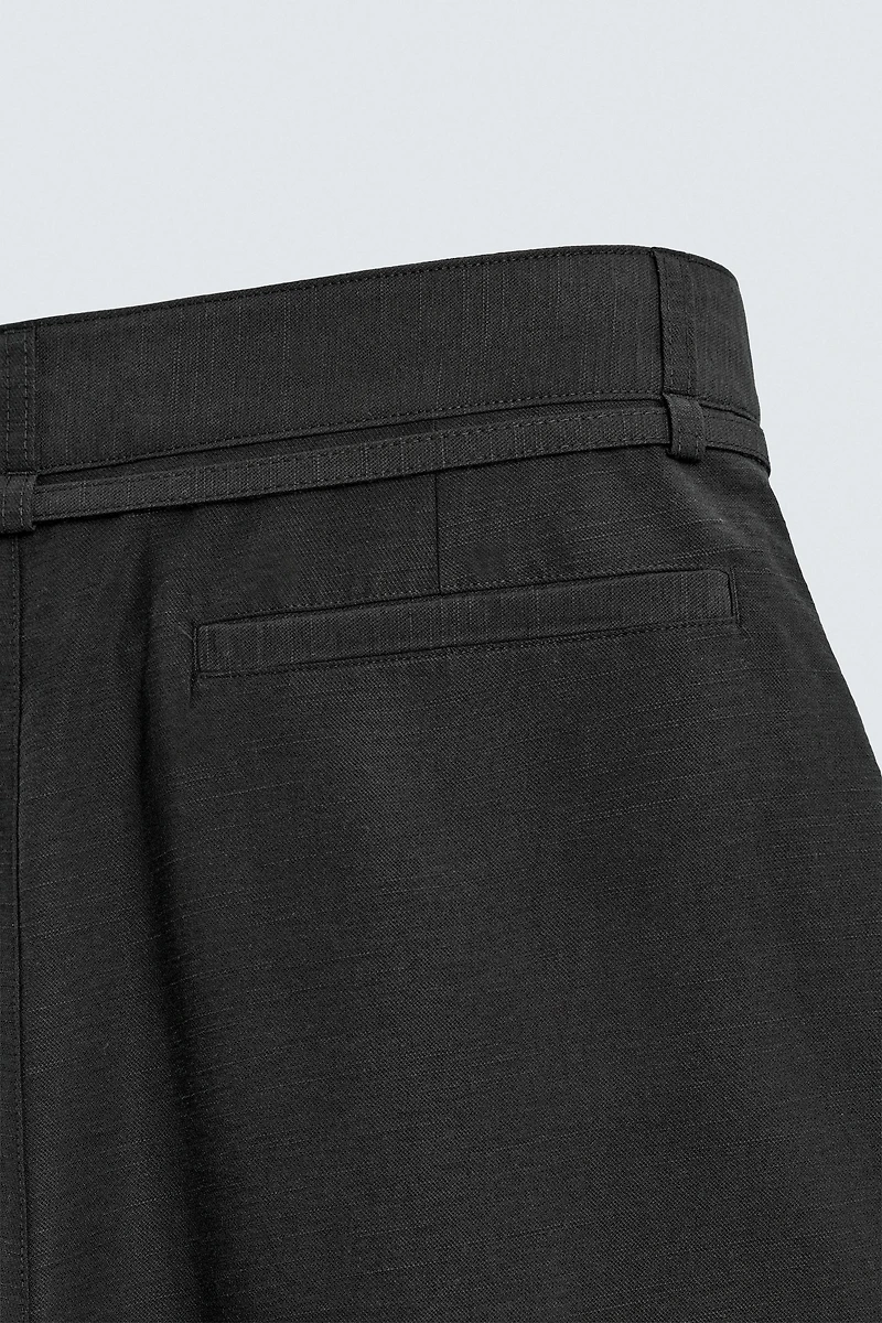 PANTALON BALLON FIT PLIS CEINTURE