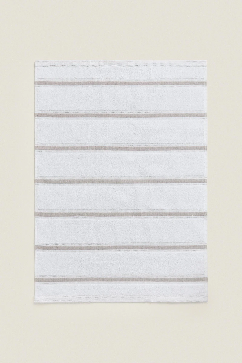 STRIPED COTTON TERRYCLOTH KITCHEN TOWEL