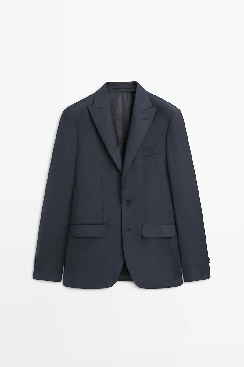 100% wool suit blazer