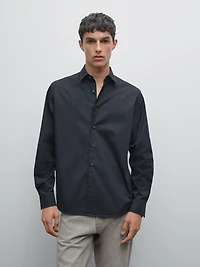 Regular fit stretch shirt