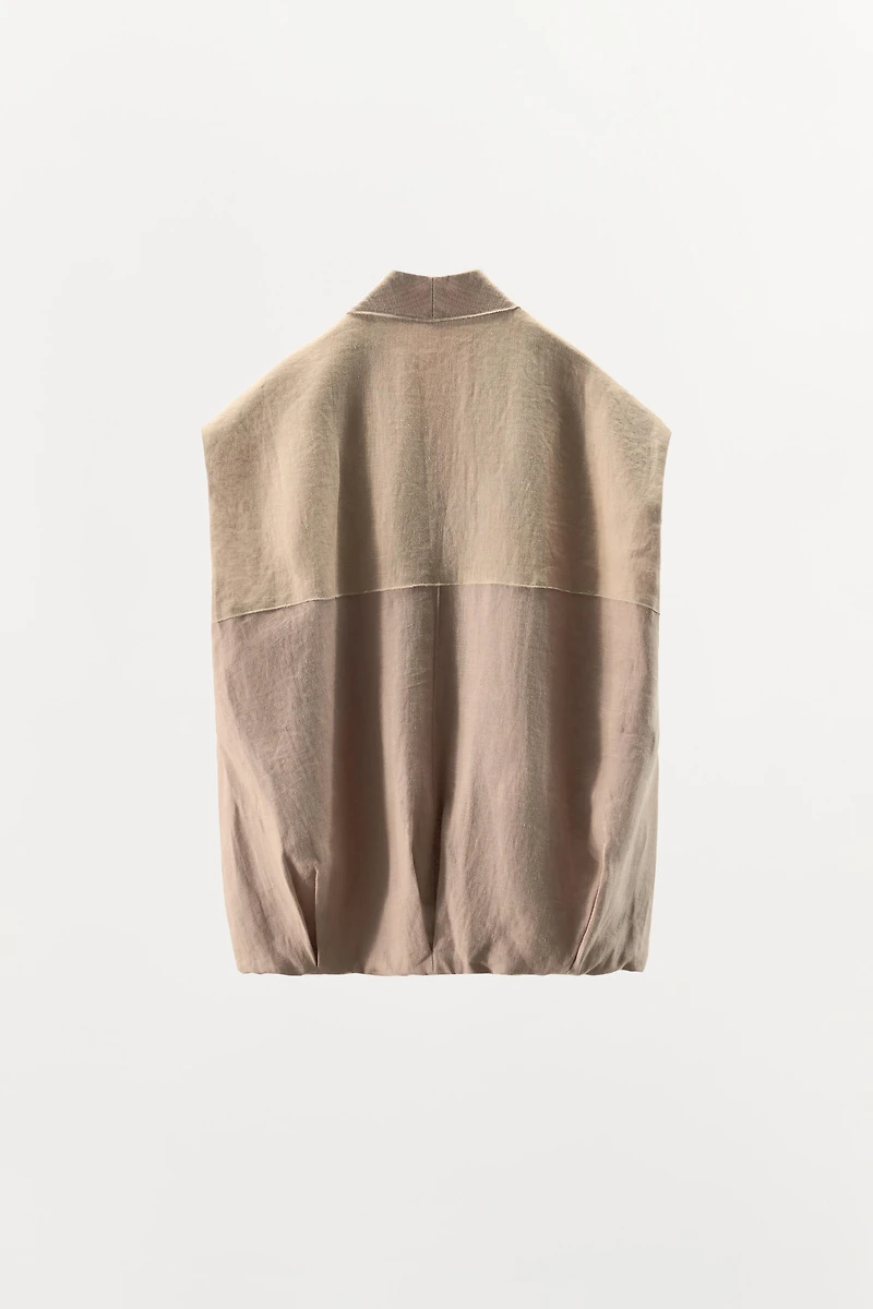 LIMITED EDITION 100% LINEN COMBINATION VEST