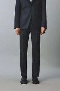 REGULAR FIT 100% WOOL SUIT PANTS