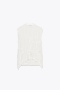 BLOUSE EN LIN À NŒUDS ZW COLLECTION