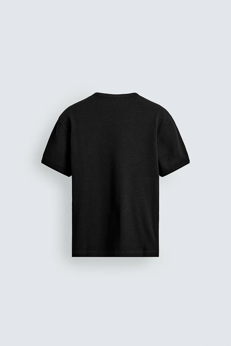 WAFFLE KNIT T-SHIRT
