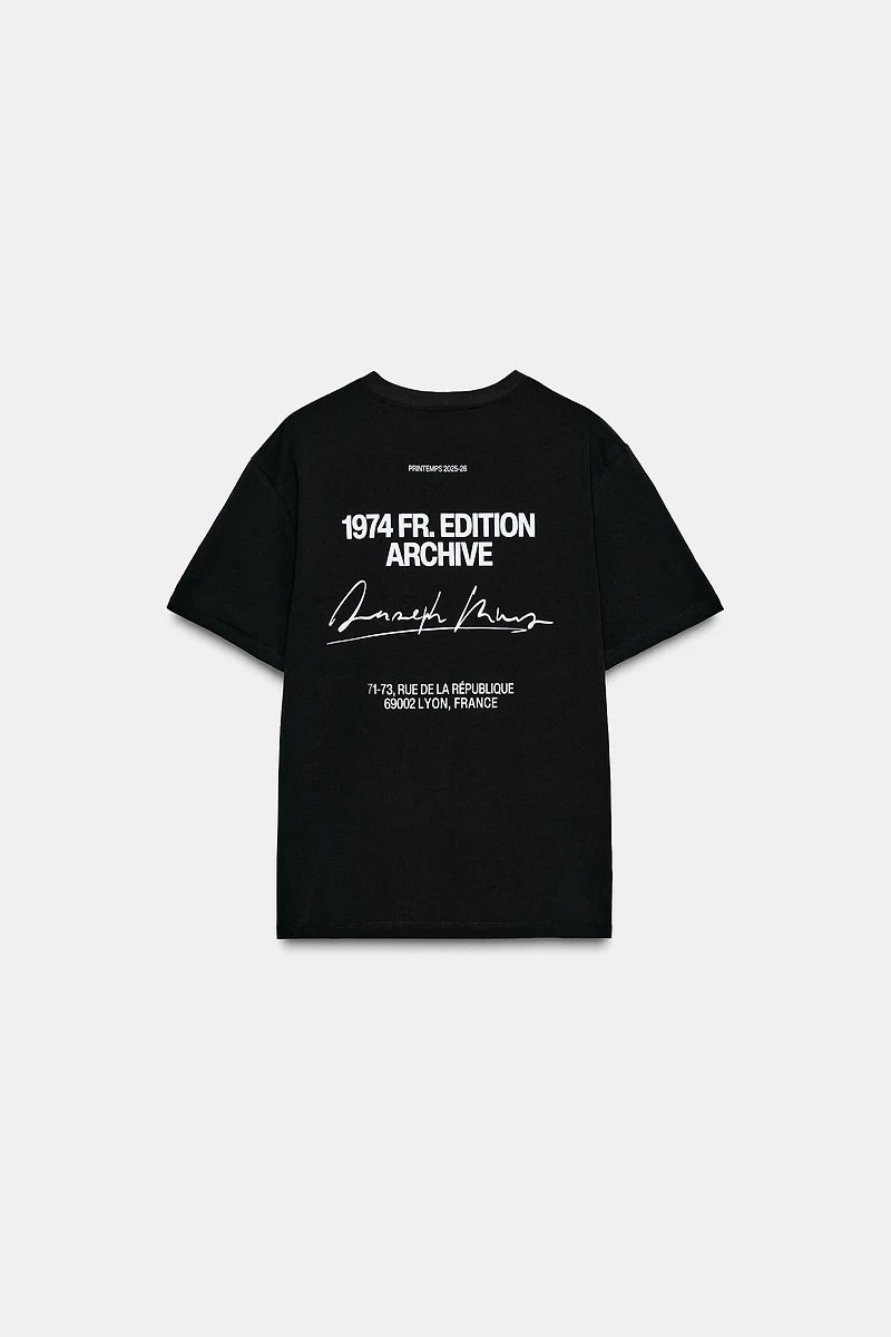 CONTRAST TEXT T-SHIRT