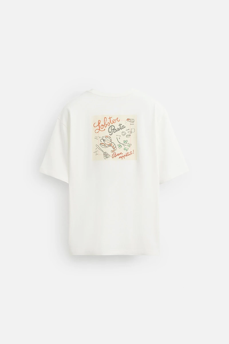 T-SHIRT BRODERIE COMBINÉE
