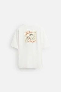 T-SHIRT BRODERIE COMBINÉE