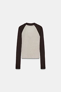 CONTRAST POLO COLLAR T-SHIRT