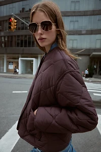 VESTE MATELASSÉE À POCHES PLAQUÉES