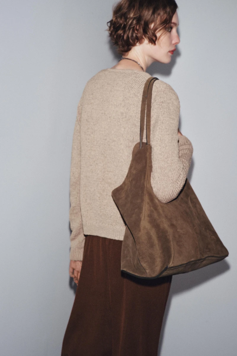 SUEDE MAXI SHOPPER