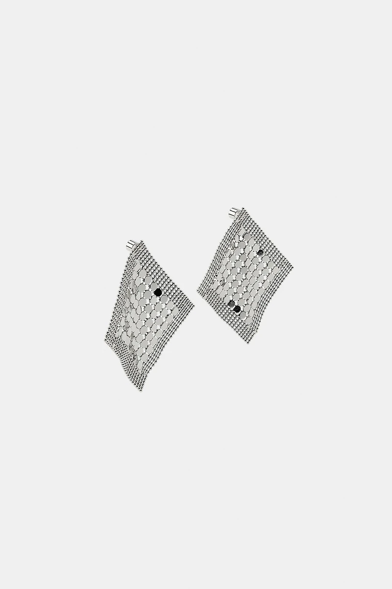RHOMBUS MESH EARRINGS