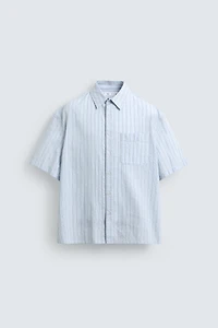 BOXY FIT STRIPED SHIRT