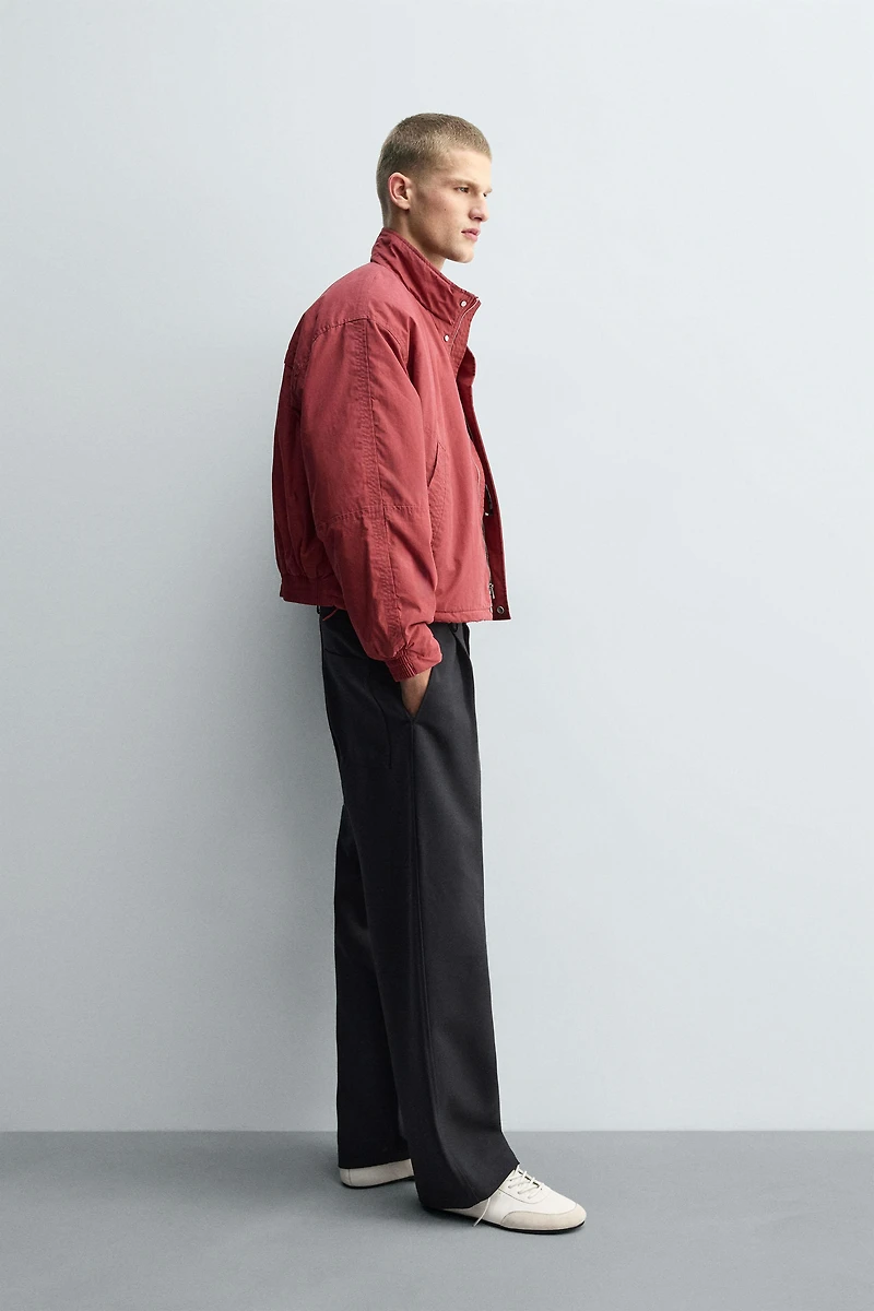 WAXED FINISH PADDED JACKET