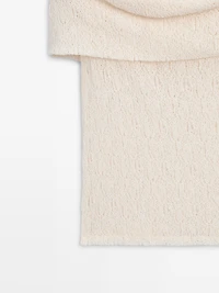 Textured off-the-shoulder top