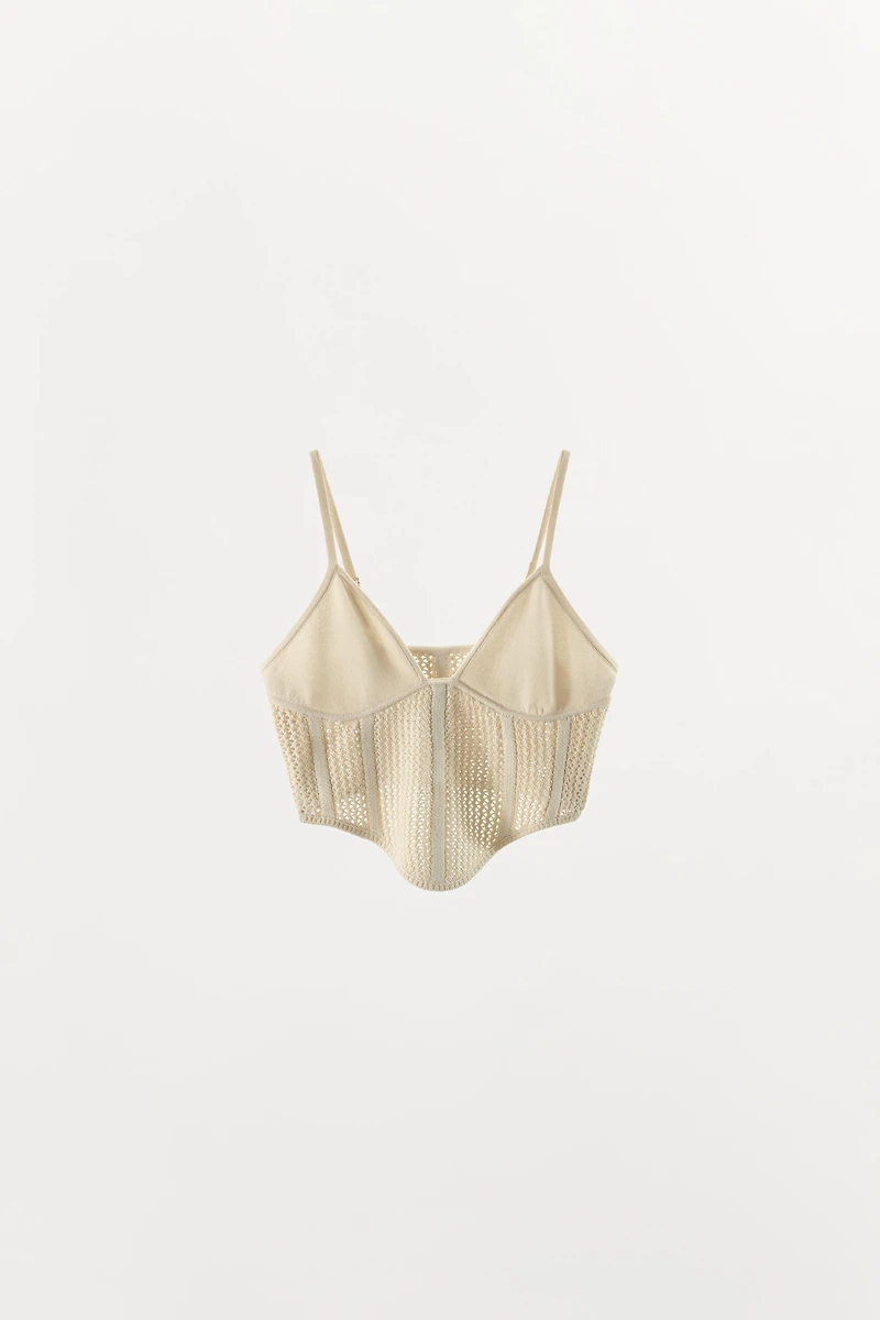 OPEN-KNIT KNIT TOP