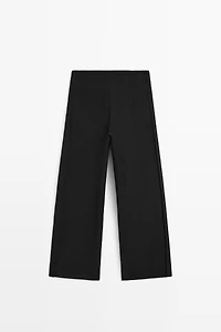 Straight-leg flowing pants