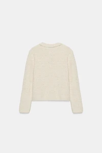 METALLIC THREAD CARDIGAN