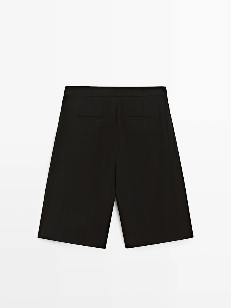 Technical fabric Bermuda shorts