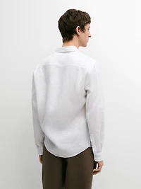 Extra fine regular fit linen shirt