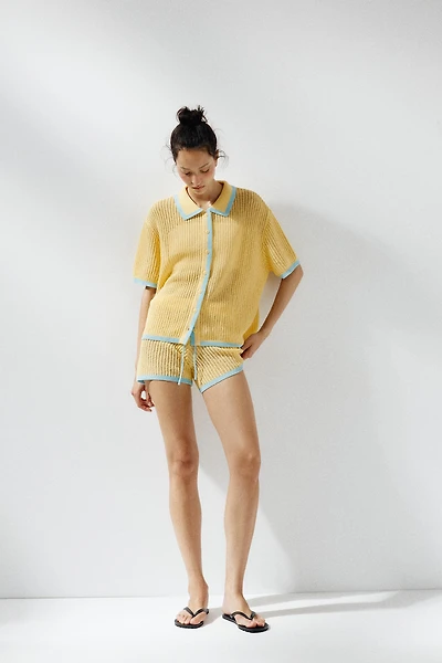 VESTE POLO EN MAILLE