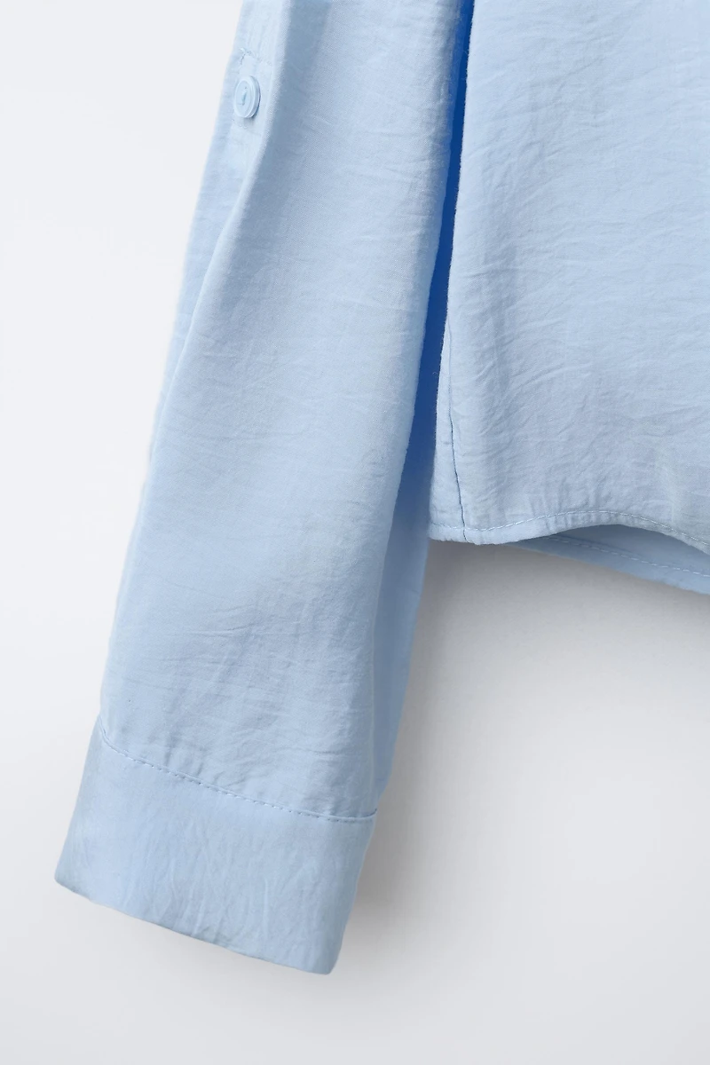 KNOTTED FLOWY SHIRT