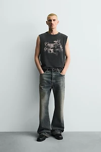 KNIT PRINT TANK TOP