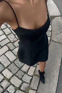 STRAPPY MINI DRESS