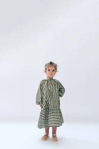 2-14 YEARS / WAVY STRIPED DRESS LIMITED EDITION