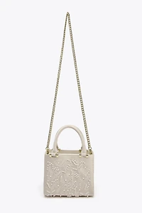 SATIN EFFECT PEARL BAG