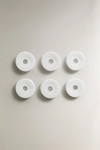 LOT DE CÉRAMIQUES PARFUMÉES WHITE POWDERY (LOT DE 6)