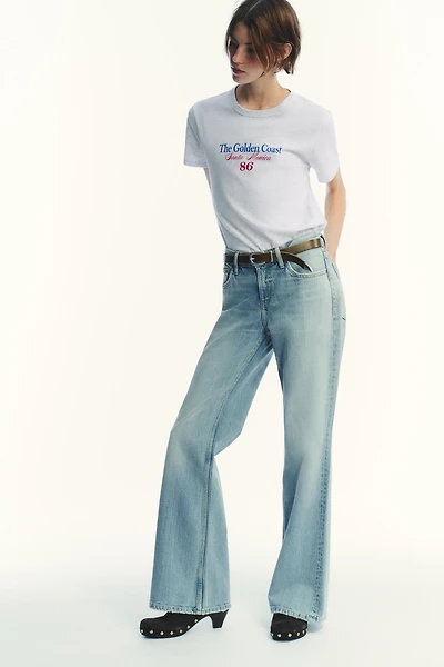 TRF LOW RISE FLARE JEANS