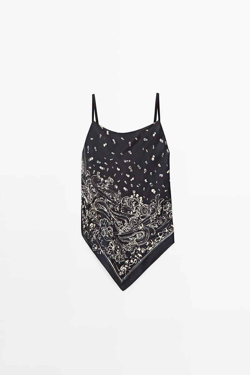 Flowing paisley top