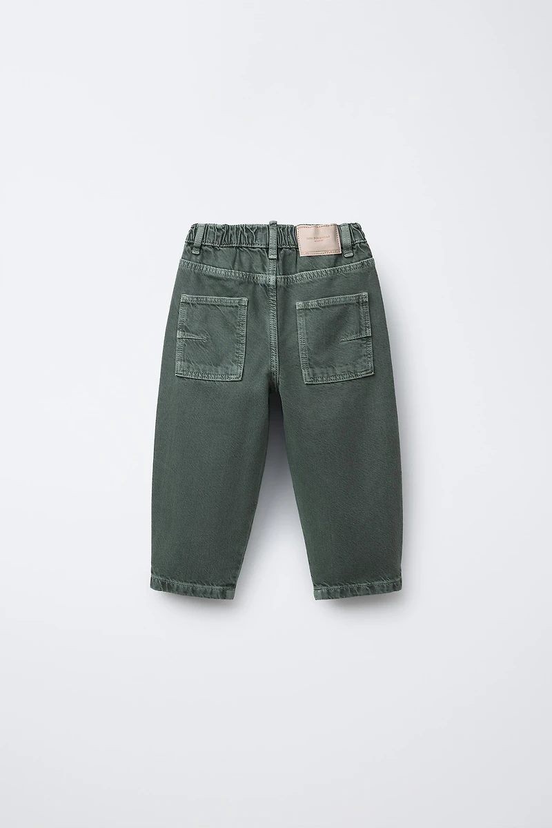 TWILL BAGGY PANTS