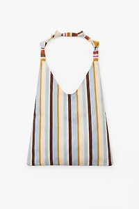 STRIPED CANVAS BAG
