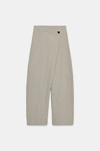 WRAP FRONT BUTTON PANTS