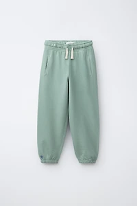 EMBROIDERED BALLOON PLUSH PANTS