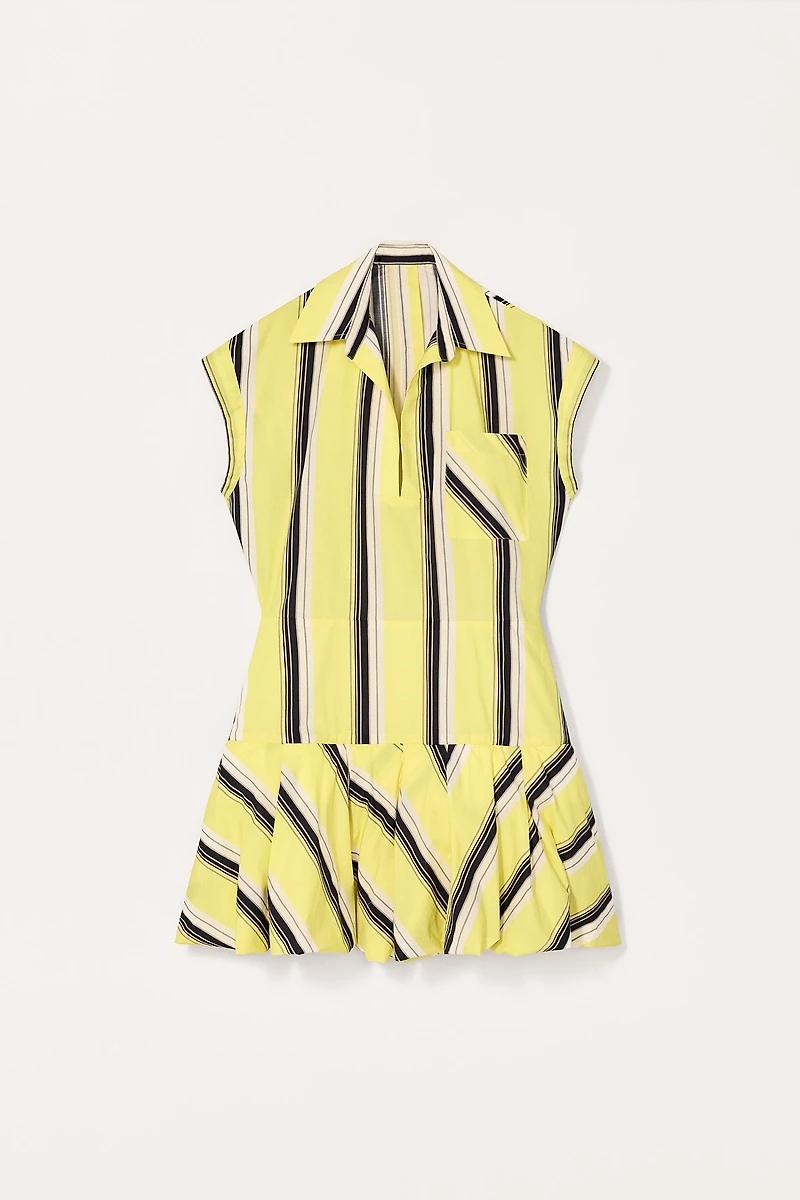 LIMITED EDITION STRIPED BALLOON DRESS
