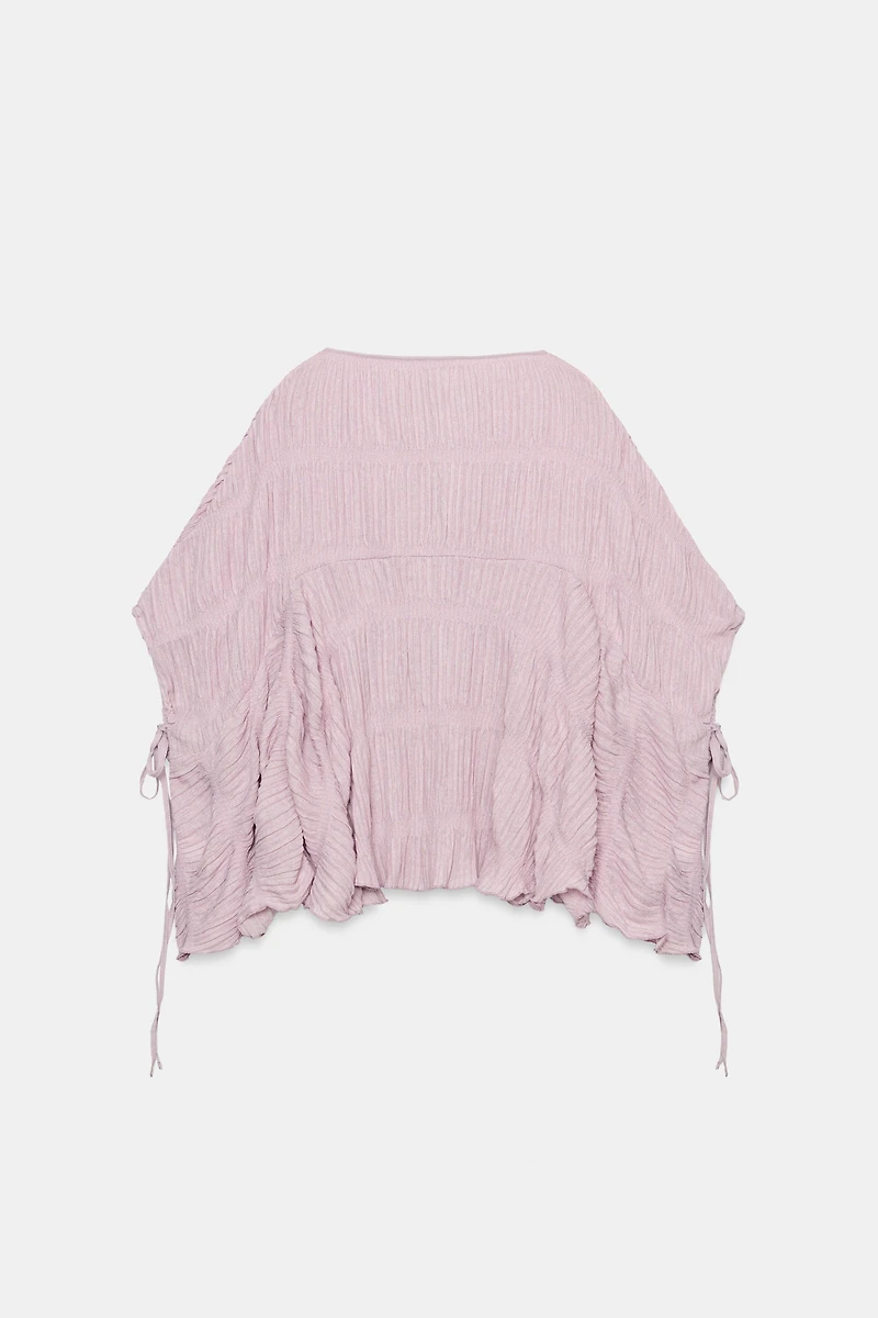 TEXTURED CAPE TOP